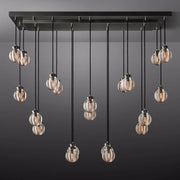 Pearl Rectangle Chandelier 54"