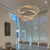 1/2/3/4-Rings Crystal Chandelier in Gold/Chrome Finish