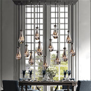 Rain Linear Modern Chandelier Ligh W54"