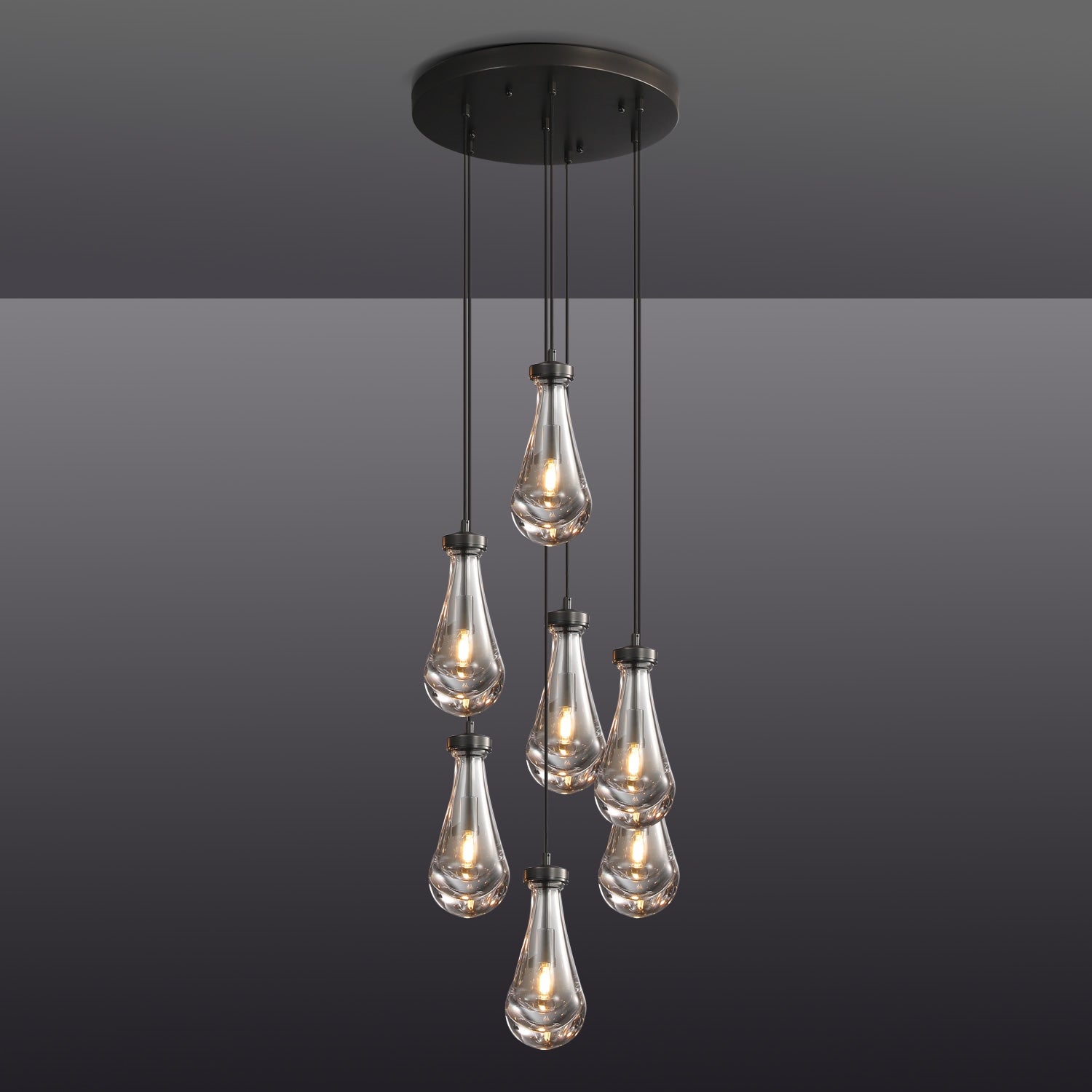 Raindrop Round Chandelier 18''