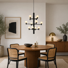 Ramo Globe Black Alabaster Chandelier