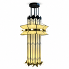 Rayonne Art Deco Chandelier by Blushlighting