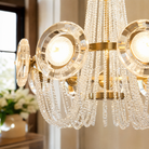 Rococo Dream Modern Sculptural Ring Chandelier