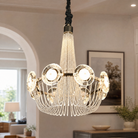 Rococo Dream Modern Sculptural Ring Chandelier