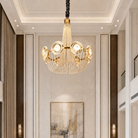 Rococo Dream Modern Sculptural Ring Chandelier