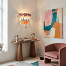 Roselle Ceramic Murano Fringe Wall Lamp by Blush Lighting