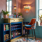 Roselle Ceramic Murano Fringe Wall Lamp by Blush Lighting