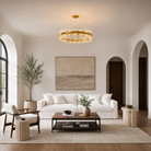 Round Golden Crystal Island Chandelier-1000