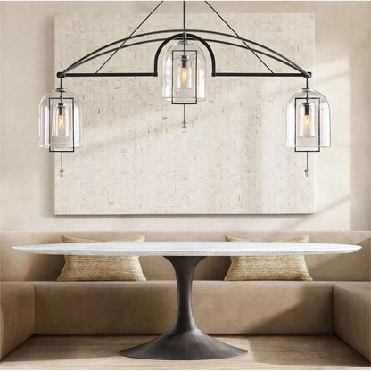 Fulcram Linear Chandelier 61" 3 Lights