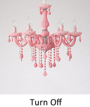 Blushlighting® Nordic LED Pink Crystal Luxury Pendant Lamp image | luxury lighting | luxury pendant lamps | luxury chandeliers
