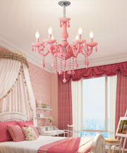 Blushlighting® Nordic LED Pink Crystal Luxury Pendant Lamp image | luxury lighting | luxury pendant lamps | luxury chandeliers