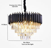 Blus Lighting Sheila Conical Crystal Chandelier