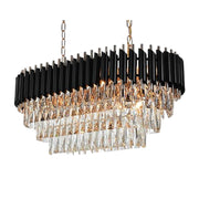 Blus Lighting Sheila Oval Crystal Chandelier