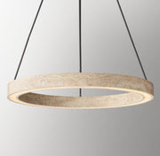 Travertine Chandelier, Modern Decorative Chandelier Light