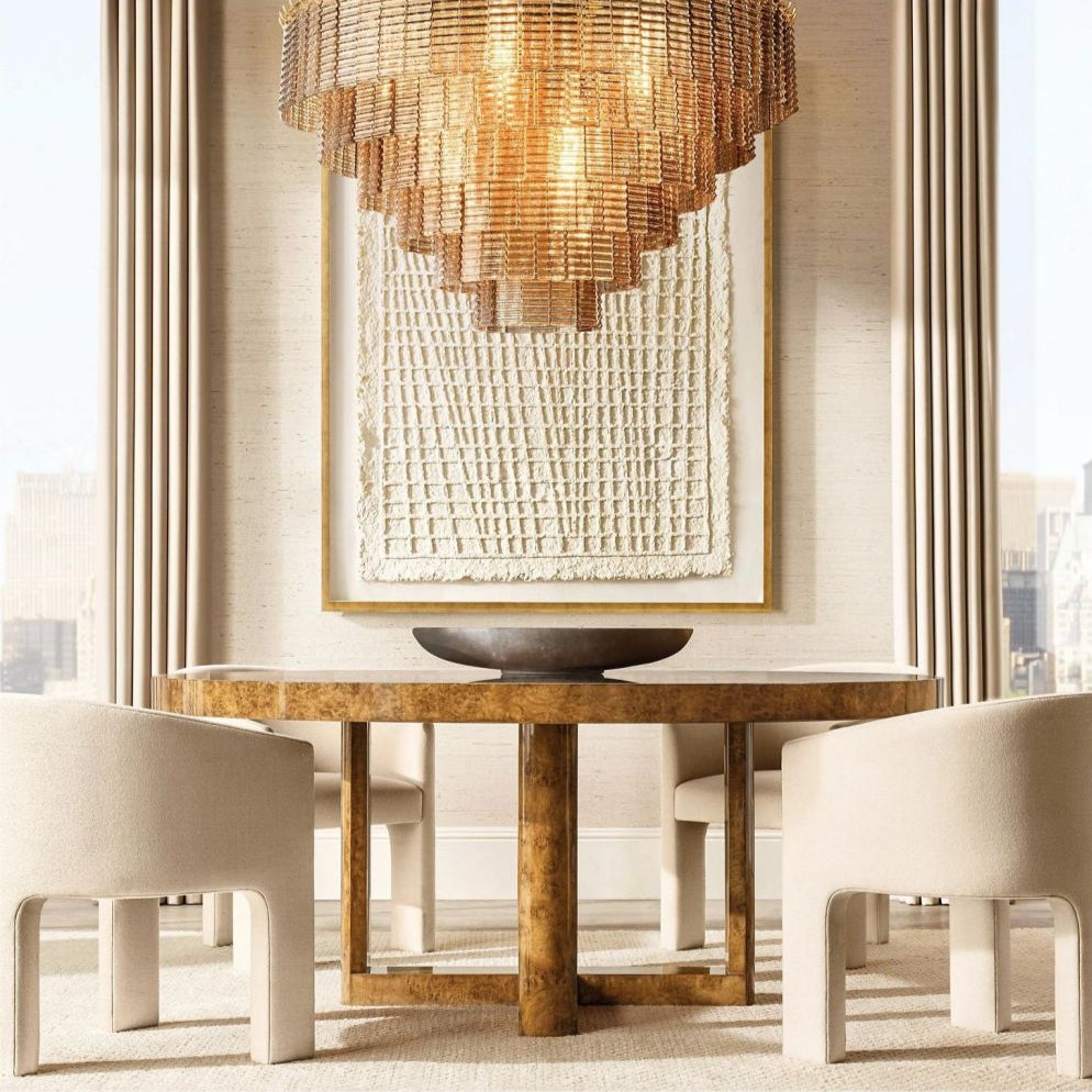 Chiaravalle Clear Round Chandelier 41"D