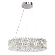 1-Tier Round Crystal Beads Drum Chandelier