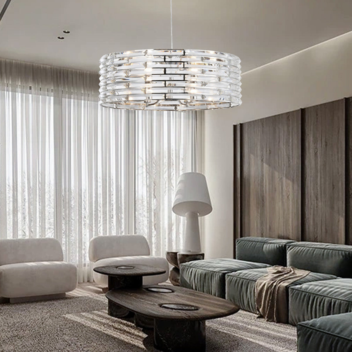 Saturno Disc Halo Chandelier - view 5