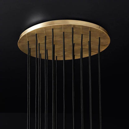 Bille De Crystal Round Cluster Chandelier 24''