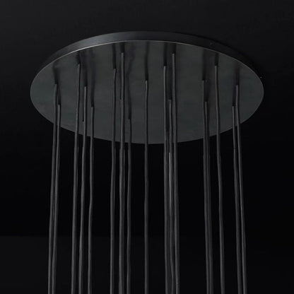 Bille De Crystal Round Cluster Chandelier 24''