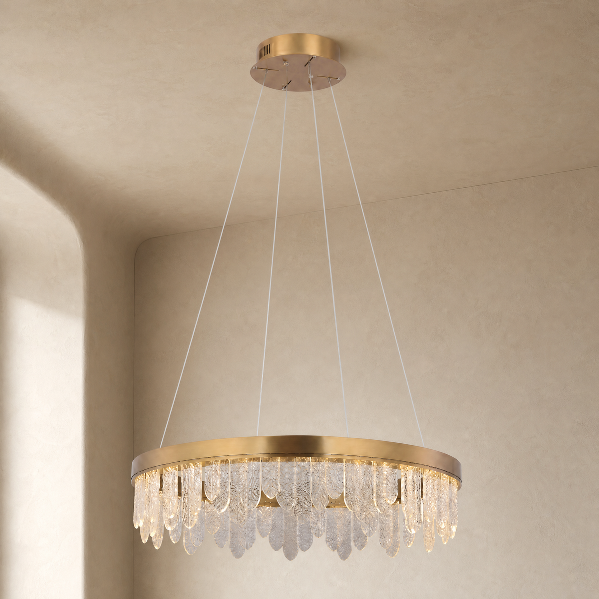 Soffione Glass Chandelier