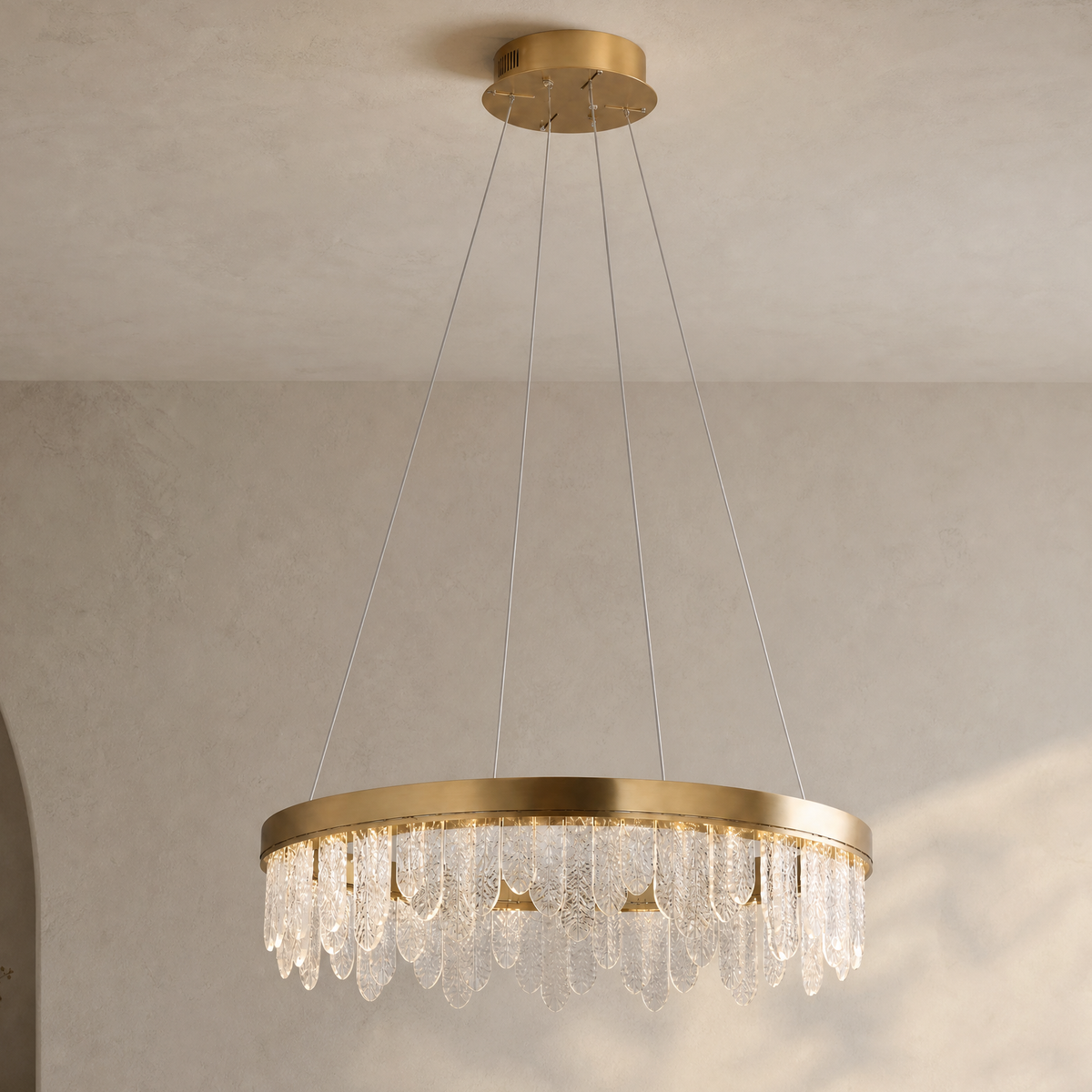 Soffione Glass Chandelier