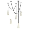 Alanbaster Modern 5-Cup Chandelier