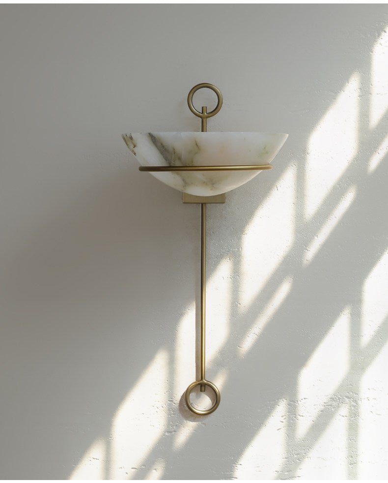 Tether Alabaster Wall Light by Blush Lighting