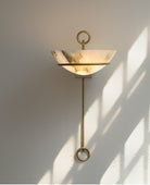 Tether Alabaster Wall Light by Blush Lighting