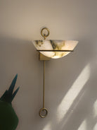 Tether Alabaster Wall Light by Blush Lighting