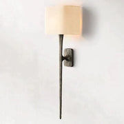 Thaddeus Modern Forged Brass Shaded Wall Sconce For Dining Room