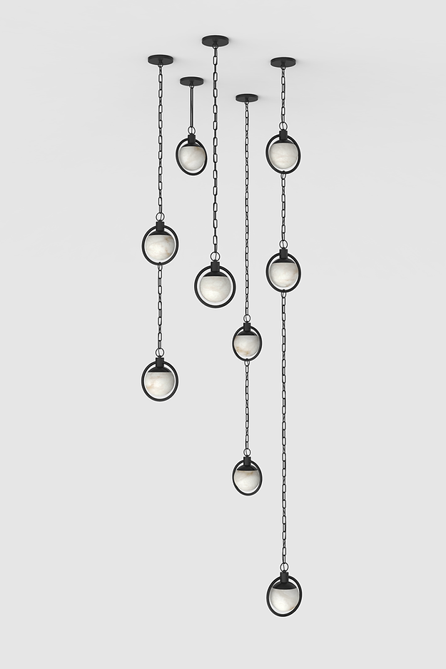 Trenato Alabaster Chandelier 5-chains