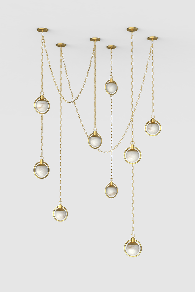 Trenato Alabaster Chandelier 6