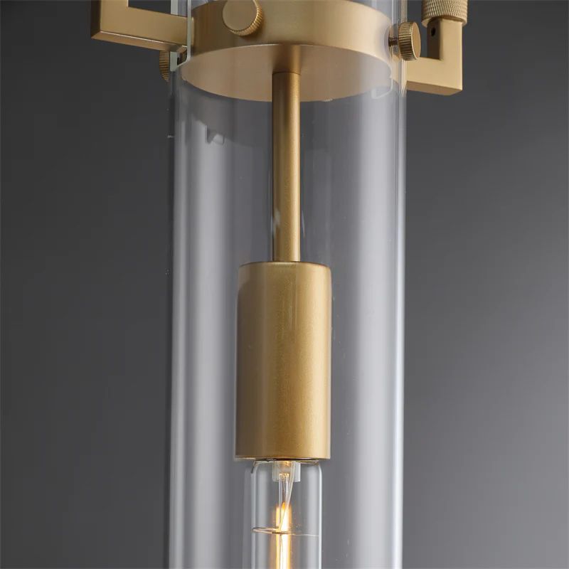 Machine Glass Cylinder Pendant