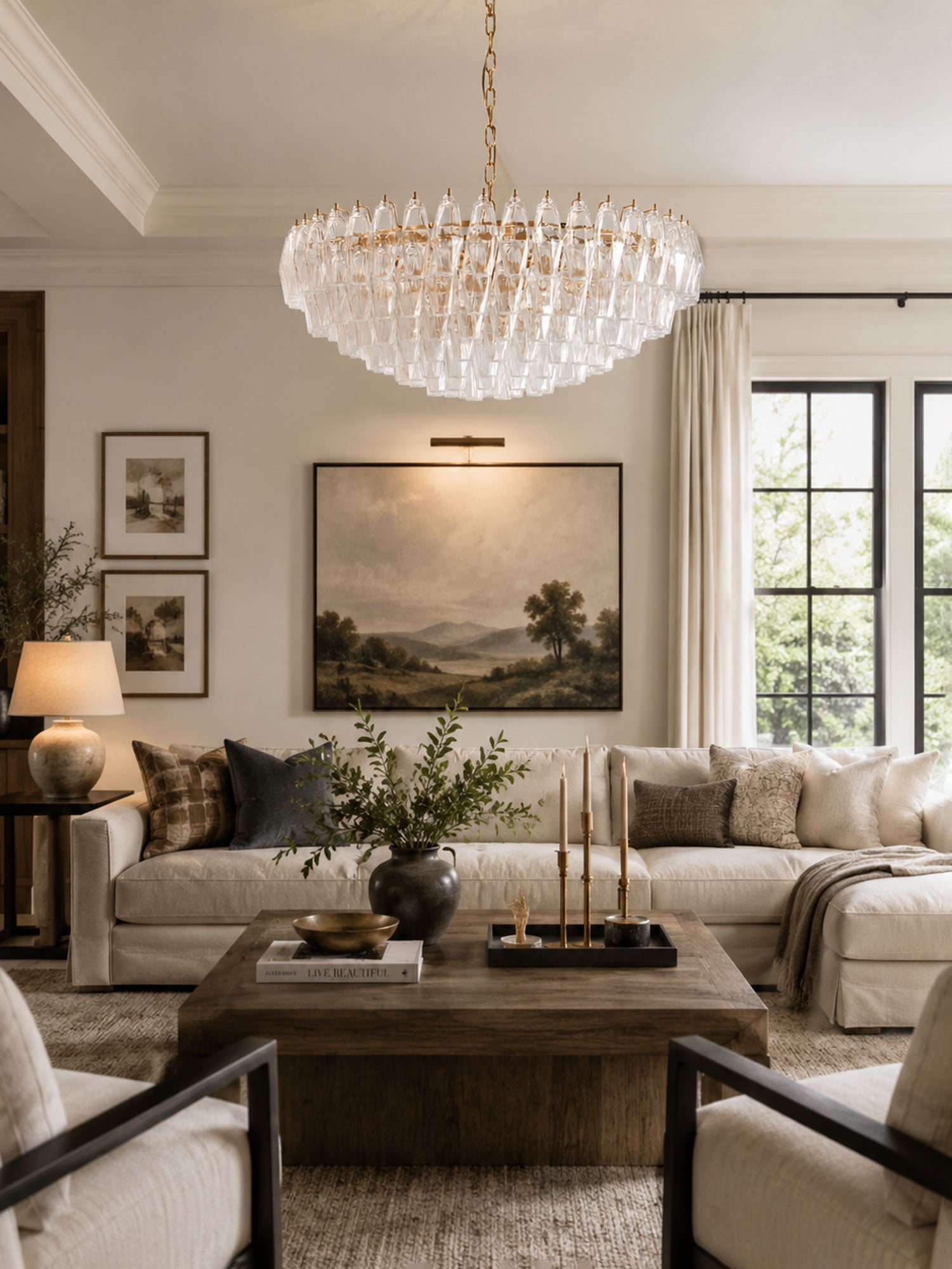 Clear Sorrento Chandelier - Vakkerlight