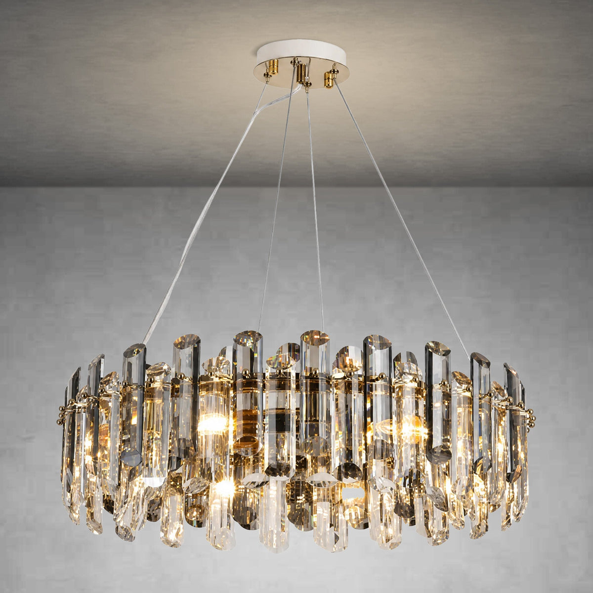Velo Crystal Halo Chandelier - view 2