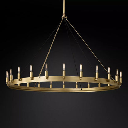 Camina Vintage Filament Round Chandelier 50‘’D
