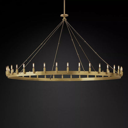 Camina Vintage Filament Round Chandelier 73‘’D