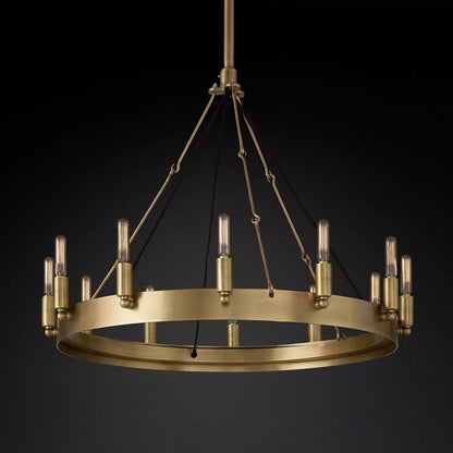 Camina Vintage Filament Round Chandelier 26''D
