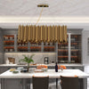 Blus Lighting Viol Rectangle Chandelier for Dining Room