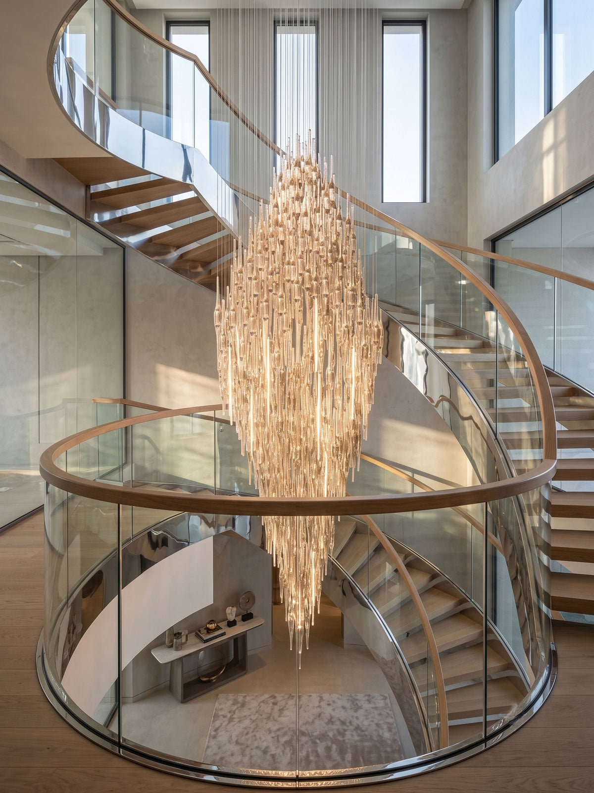 Vitara Glass Drop Chandelier - Vakkerlight