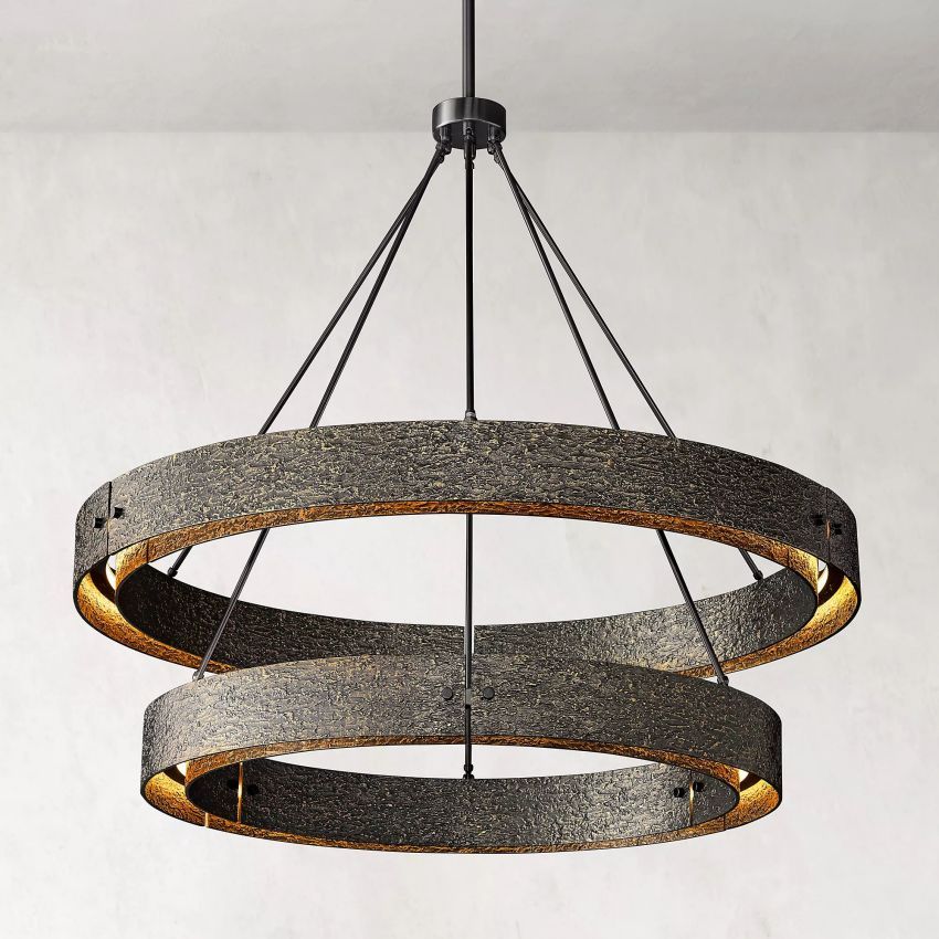 Veuvery 2-Tier Round Chandelier 60"