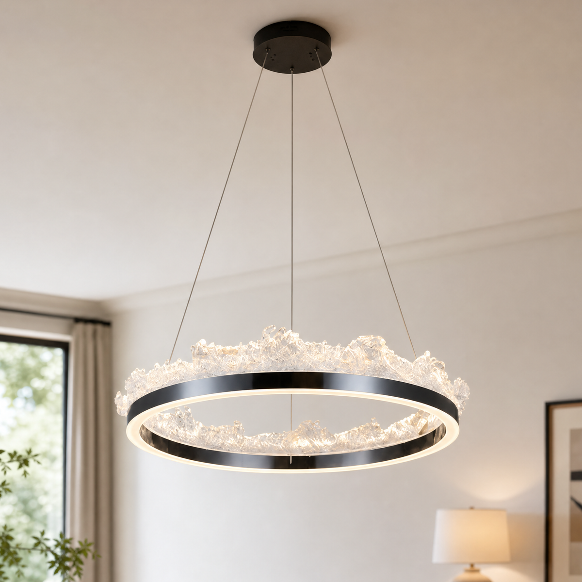 Wind & Wave Modern Sculptural Pendant Light