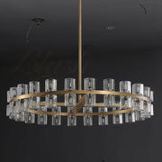 Dante Crystal Modern Round Chandelier 36", 48", 60" Living Room