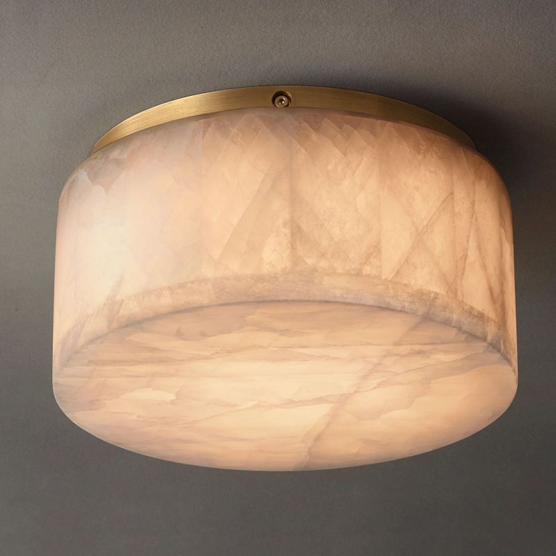 Alabaster Rivaga Round Flushmount 10"