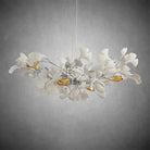 Branch Chandelier White Ceramic Ginkgo Leaf Chandeliers