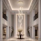 Blush Halsey Linear Icicle Crystal Glass Chandelier 47" L