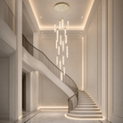Blush Halsey Linear Icicle Crystal Glass Chandelier 47" L
