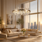 Yiosi Nora Round Crystal Pendant Light