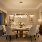 Yiosi Nora Round Crystal Pendant Light