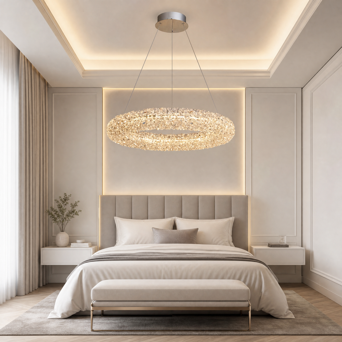 Blush Series Crystal Chandelier Style P